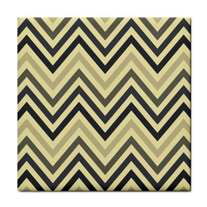 Mute Chevron Tile Coaster