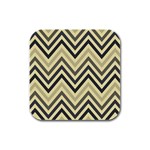 Mute Chevron Rubber Square Coaster (4 pack) Front