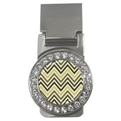 Mute Chevron Money Clips (cz)  by GardenOfOphir