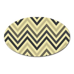 Mute Chevron Oval Magnet by GardenOfOphir