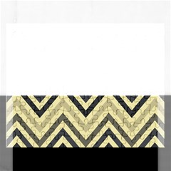 Mute Chevron Rectangular Jigsaw Puzzl by GardenOfOphir