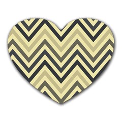 Mute Chevron Heart Mousepad by GardenOfOphir