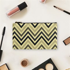 Mute Chevron Cosmetic Bag (small) by GardenOfOphir