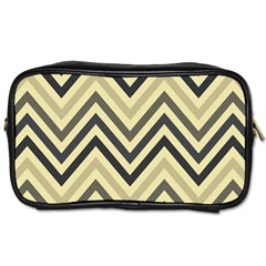 Mute Chevron Toiletries Bag (one Side) by GardenOfOphir