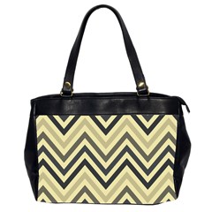 Mute Chevron Oversize Office Handbag (2 Sides) by GardenOfOphir