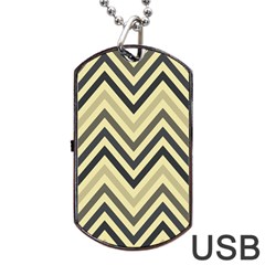 Mute Chevron Dog Tag USB Flash (Two Sides)