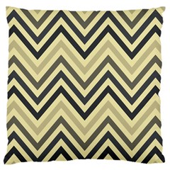 Mute Chevron Standard Premium Plush Fleece Cushion Case (two Sides) by GardenOfOphir