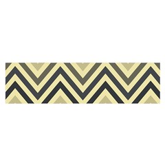 Mute Chevron Oblong Satin Scarf (16  X 60 ) by GardenOfOphir