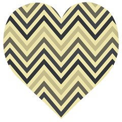 Mute Chevron Wooden Puzzle Heart by GardenOfOphir