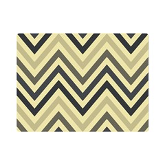 Mute Chevron One Side Premium Plush Fleece Blanket (mini) by GardenOfOphir