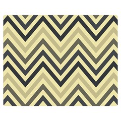 Mute Chevron One Side Premium Plush Fleece Blanket (medium) by GardenOfOphir