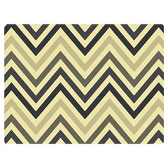 Mute Chevron One Side Premium Plush Fleece Blanket (extra Small) by GardenOfOphir