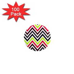 Chevron 1  Mini Magnets (100 Pack)  by GardenOfOphir