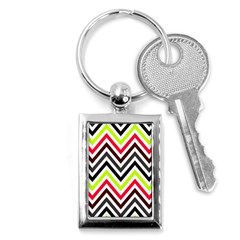 Chevron Key Chain (rectangle) by GardenOfOphir