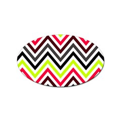 Chevron Sticker Oval (10 Pack) by GardenOfOphir