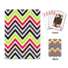 Chevron Playing Cards Single Design (rectangle) by GardenOfOphir