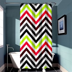 Chevron Shower Curtain 36  X 72  (stall)  by GardenOfOphir