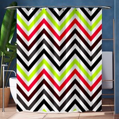 Chevron Shower Curtain 60  X 72  (medium)  by GardenOfOphir