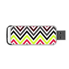 Chevron Portable Usb Flash (one Side) by GardenOfOphir