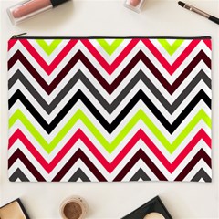 Chevron Cosmetic Bag (xxxl) by GardenOfOphir