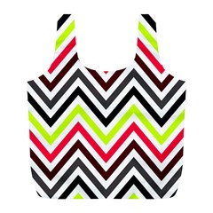 Chevron Full Print Recycle Bag (l) by GardenOfOphir