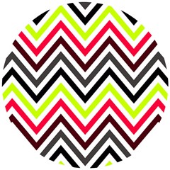 Chevron Wooden Puzzle Round by GardenOfOphir