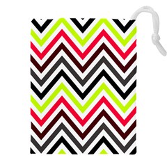 Chevron Drawstring Pouch (5xl) by GardenOfOphir