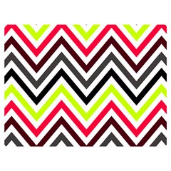 Chevron One Side Premium Plush Fleece Blanket (extra Small) by GardenOfOphir