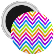 Bright Chevron 3  Magnets by GardenOfOphir