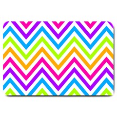 Bright Chevron Large Doormat by GardenOfOphir