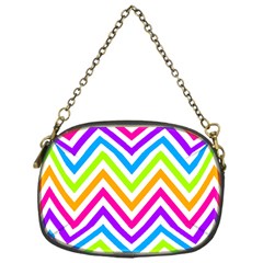 Bright Chevron Chain Purse (one Side) by GardenOfOphir