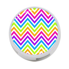 Bright Chevron 4-port Usb Hub (one Side) by GardenOfOphir