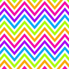 Bright Chevron Play Mat (square) by GardenOfOphir