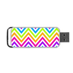 Bright Chevron Portable Usb Flash (two Sides) by GardenOfOphir