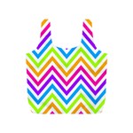 Bright Chevron Full Print Recycle Bag (S) Front