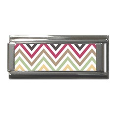 Colorful Chevron Superlink Italian Charm (9mm) by GardenOfOphir