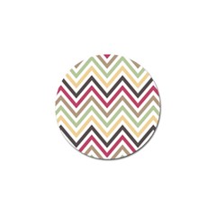 Colorful Chevron Golf Ball Marker by GardenOfOphir