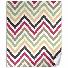 Colorful Chevron Canvas 8  X 10  by GardenOfOphir