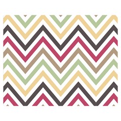 Colorful Chevron Premium Plush Fleece Blanket (medium) by GardenOfOphir