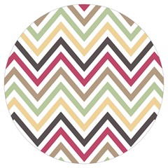 Colorful Chevron Round Trivet by GardenOfOphir