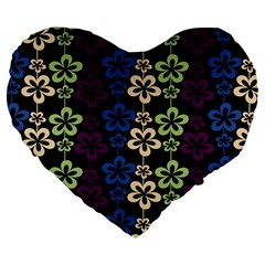 Pattern 103 Large 19  Premium Heart Shape Cushions by GardenOfOphir