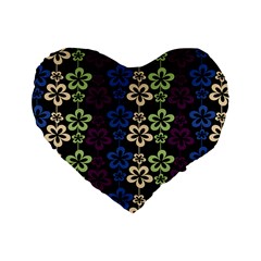 Pattern 103 Standard 16  Premium Flano Heart Shape Cushions by GardenOfOphir