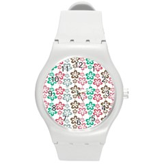 Pattern 105 Round Plastic Sport Watch (m) by GardenOfOphir