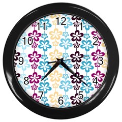 Pattern 104 Wall Clock (black) by GardenOfOphir