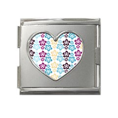 Pattern 104 Mega Link Heart Italian Charm (18mm) by GardenOfOphir