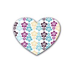 Pattern 104 Rubber Heart Coaster (4 Pack) by GardenOfOphir