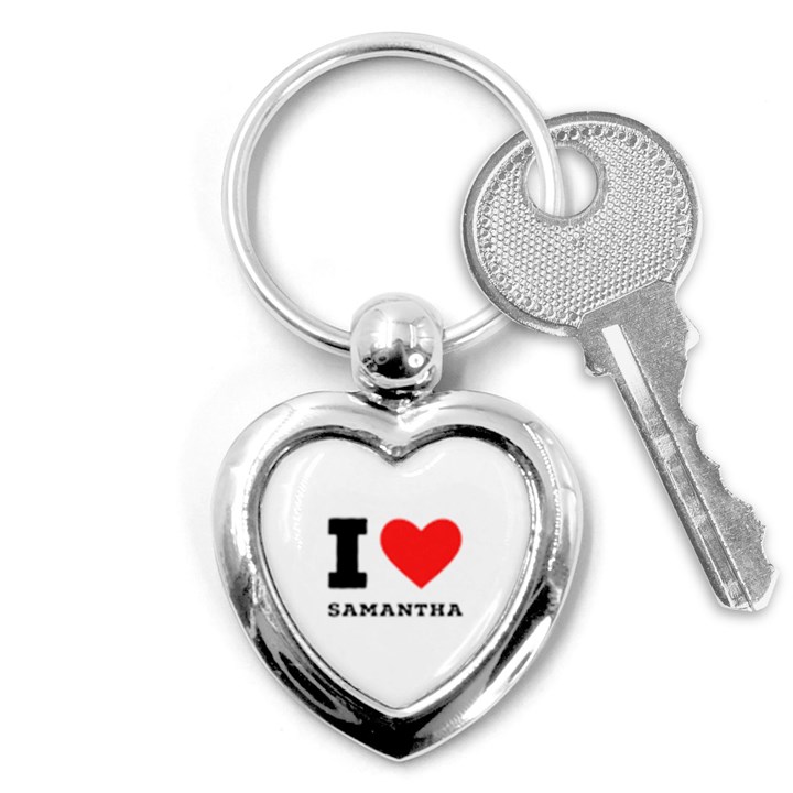 I love samantha Key Chain (Heart)