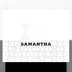 I Love Samantha Rectangular Jigsaw Puzzl by ilovewhateva