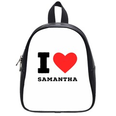 I Love Samantha School Bag (small) by ilovewhateva