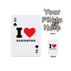 I Love Samantha Playing Cards 54 Designs (mini) by ilovewhateva